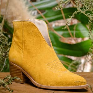 Louisa nubuck jaune