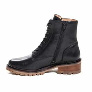 bottine lacets Alexa-cuir-noir-les-pymprenelles