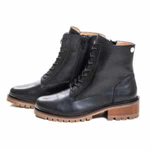 bottine lacets Alexa-cuir-noir-les-pymprenelles