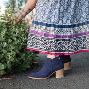 Elyne Nubuck Bleu Marine – Image 4
