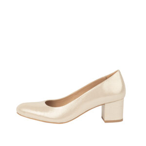 Escarpin Tessy Cuir Doré Les Pympren'Elles